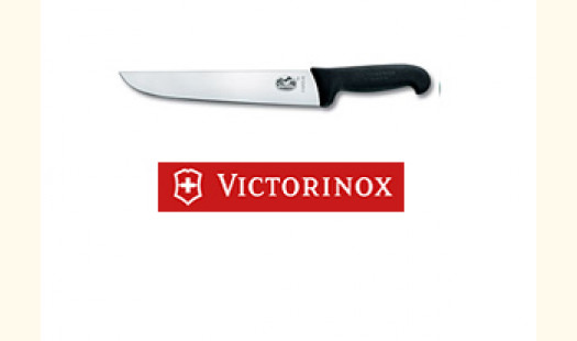 8" Butchers BLACK  Knife straight Blade 